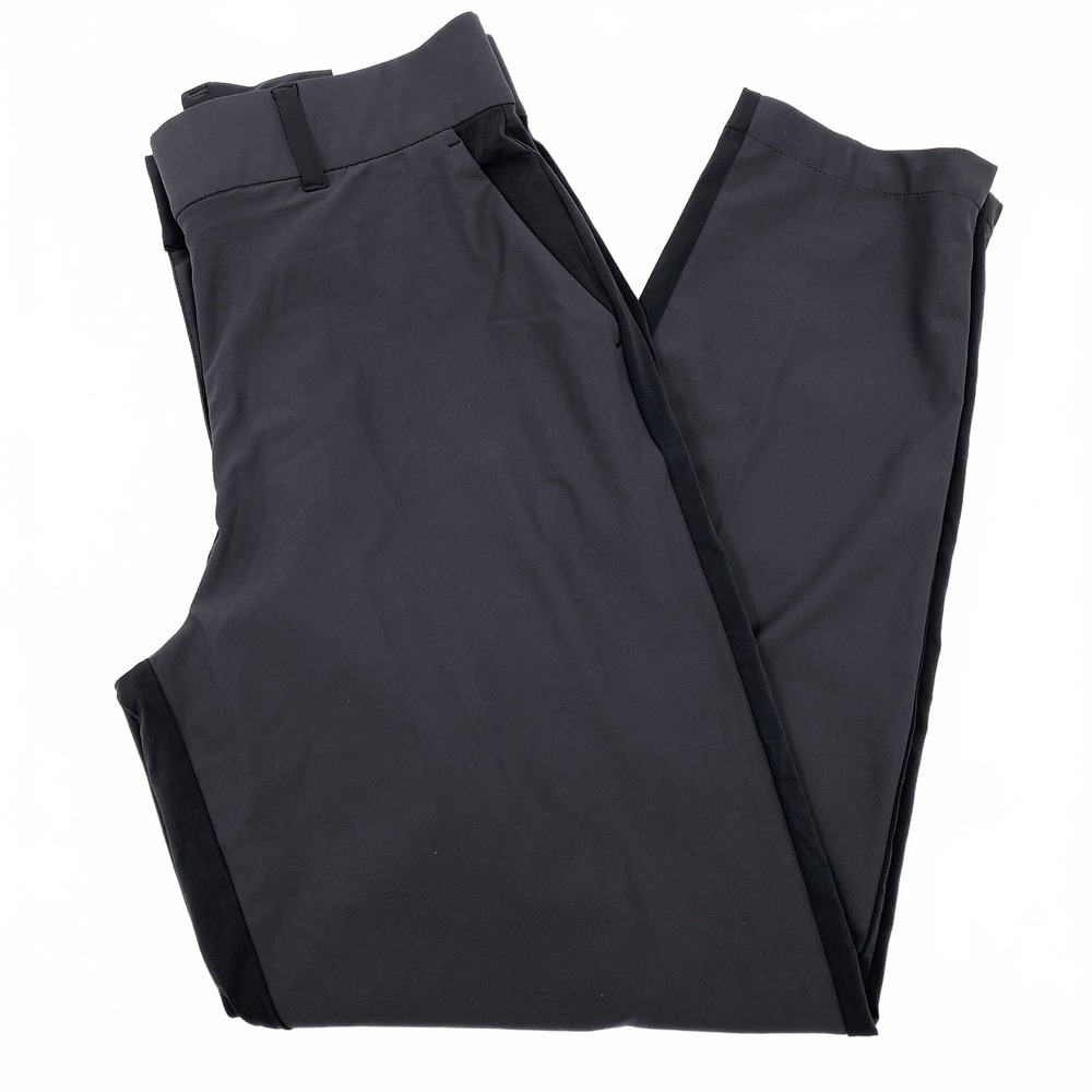 Nike Gray Black Standard Fit Golf Pants | Women’s M Nylon Spandex